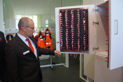 Mit einer feierlichen Zeremonie wird das neue Gebaeude des DRK Kreisverbandes eingweiht